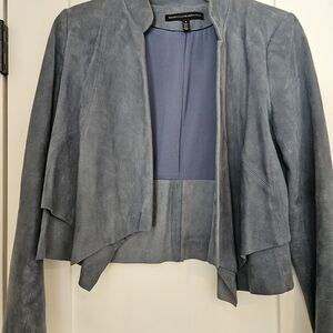 WHBM Gorgeous Blue Suede jacket